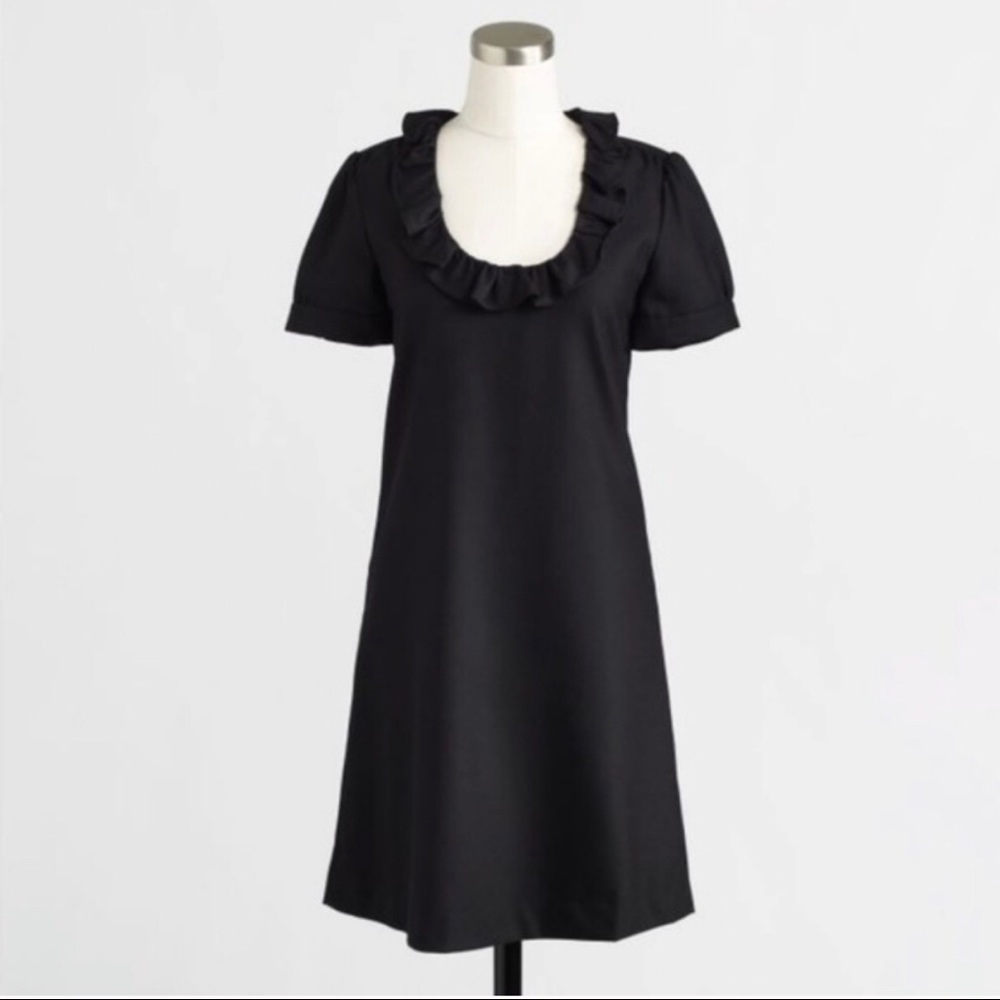 J.Crew ruffle wool dress